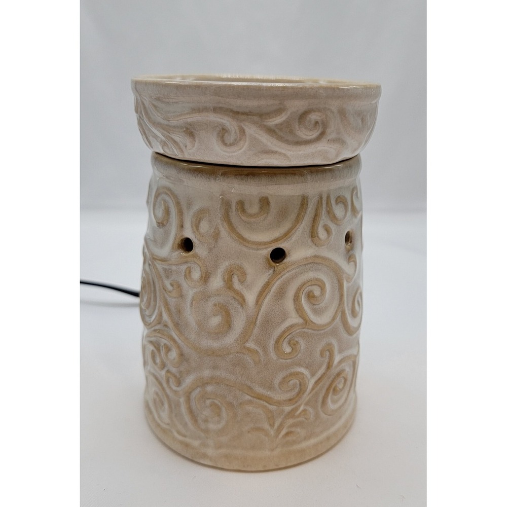 Essenza Scented Cream Beige Wax Warmer With Wax Scents Needs A Bulb